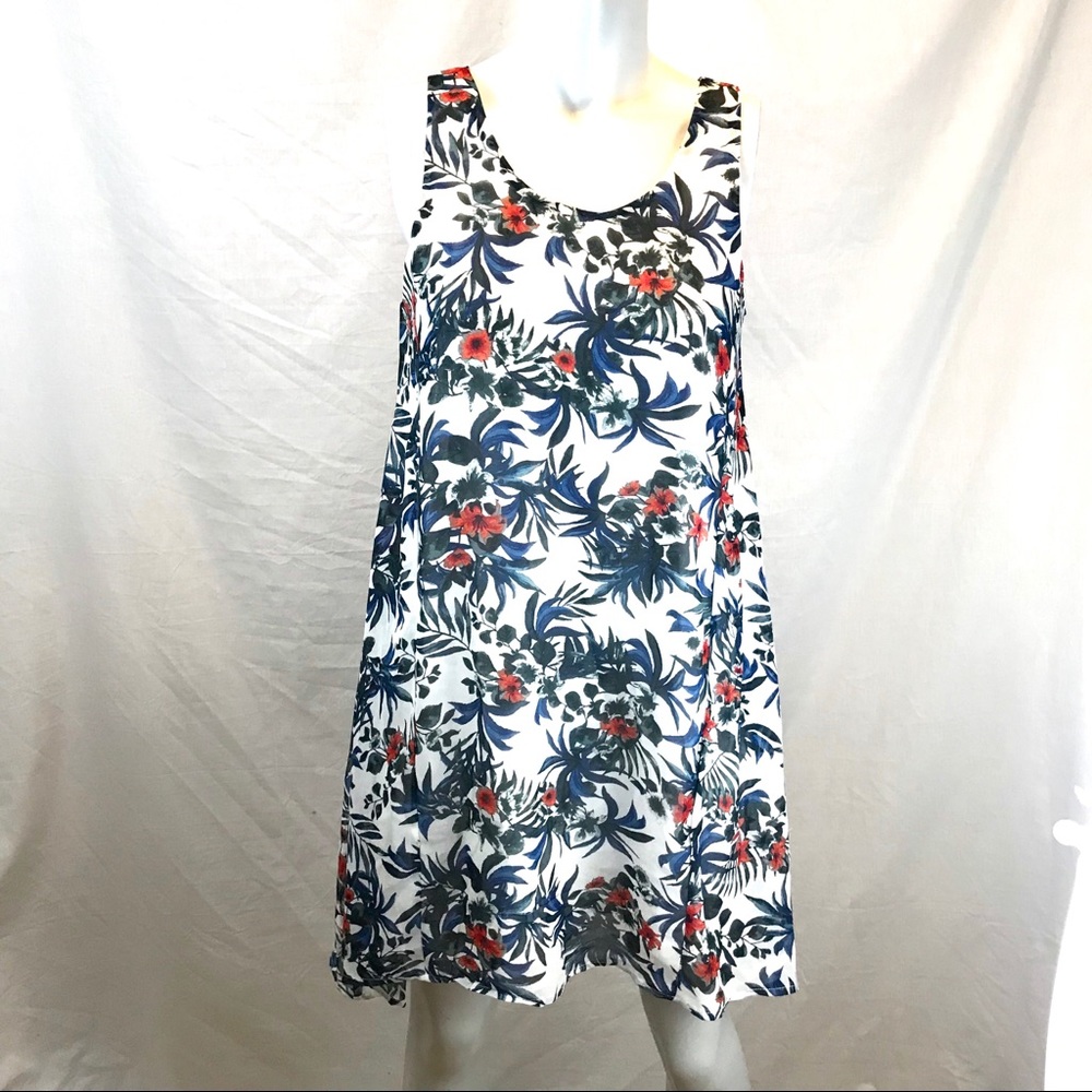 Anthropologie Paper Crane floral sheath dress